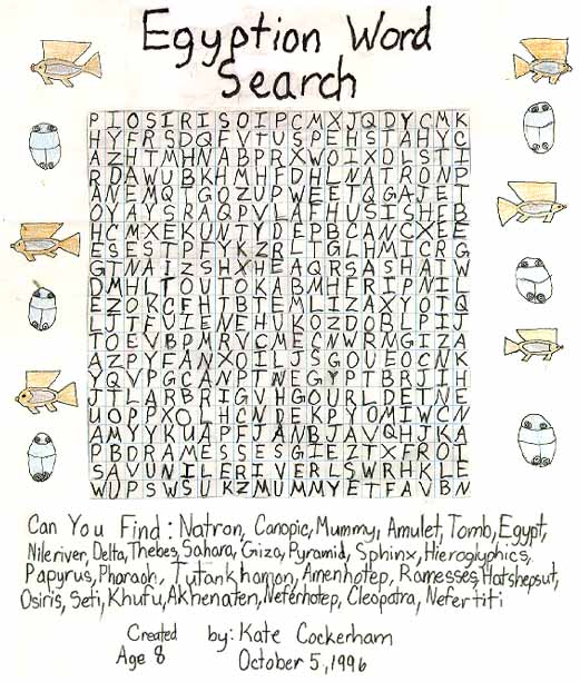 Egyptian Word Search